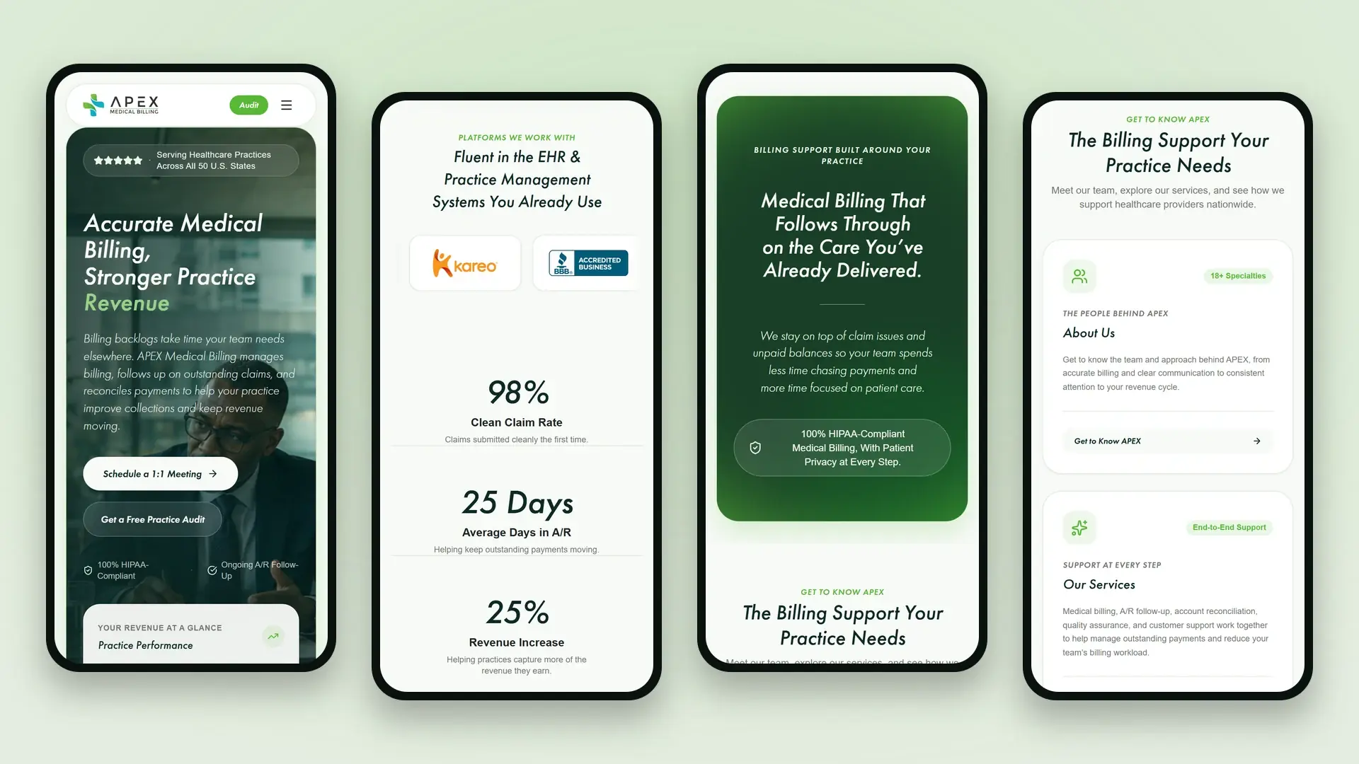 APEX Medical Billing on phones