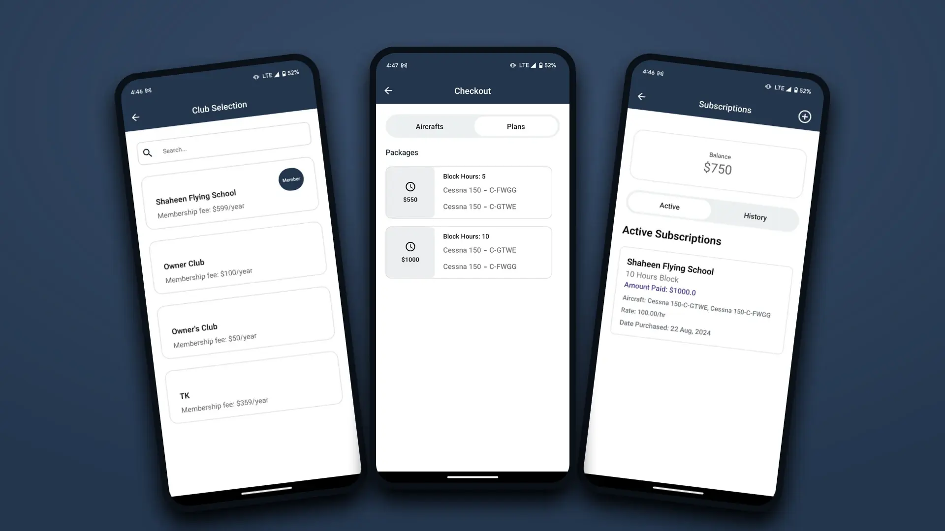 Flaps10 checkout for block-hour packages
